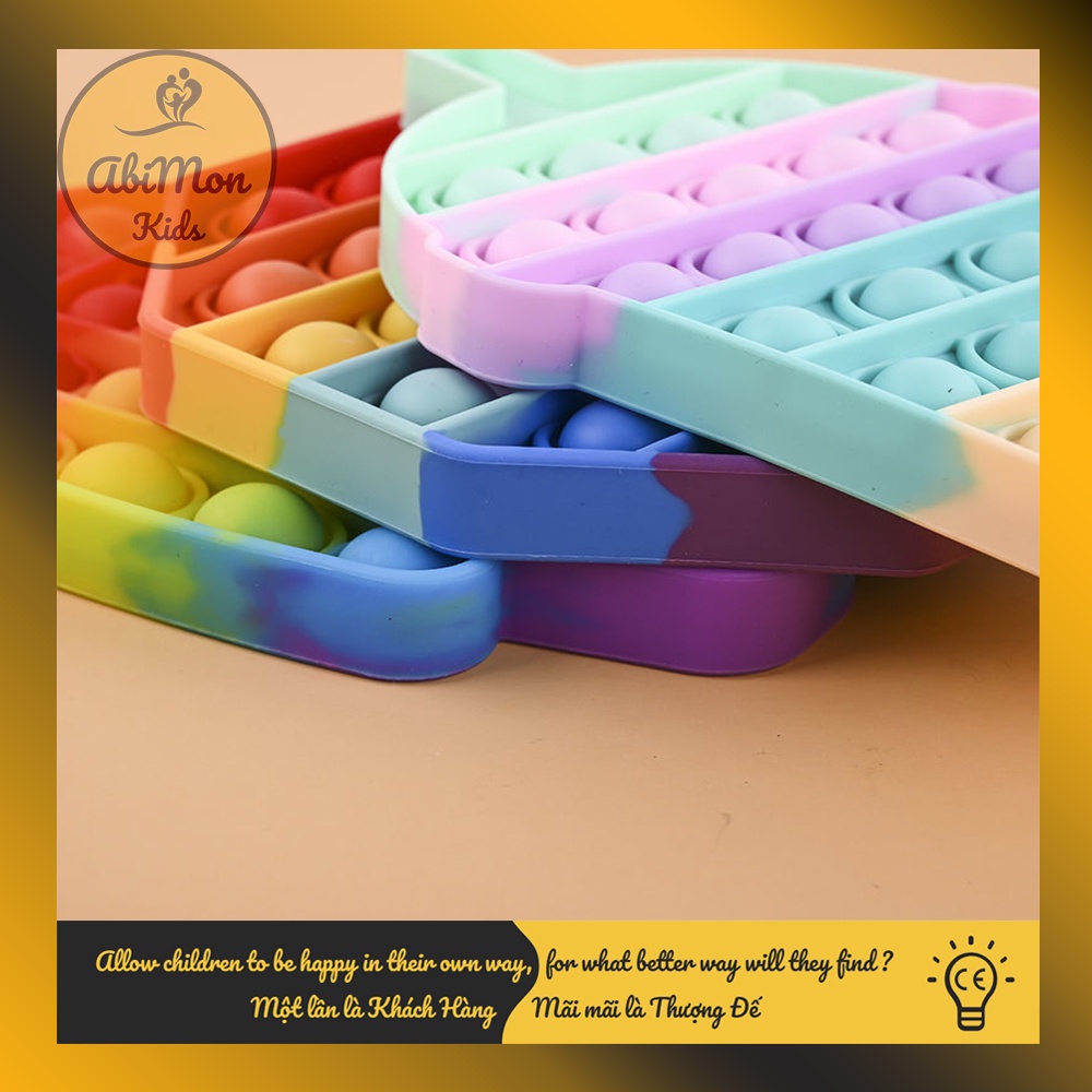 Đồ Chơi Pop It - Bóp Bong Bóng (Giải Trí, Giảm Stress) ☘️ Montessori cao cấp ✨ Đồ chơi Giáo Dục - An toàn - Thông minh