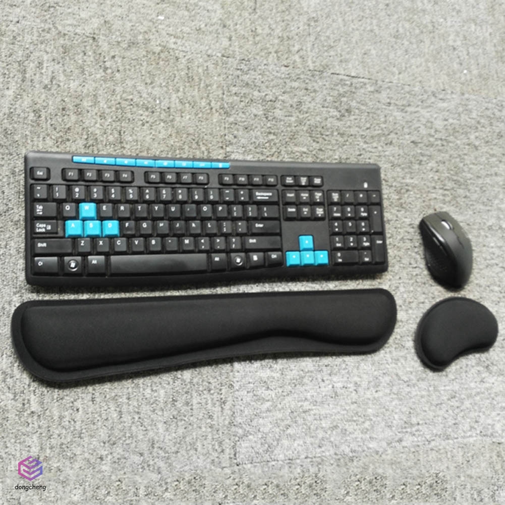 Keyboard Wrist Rest Pad Mouse Gel Rest Ergonomic Cushion with Memory Foam for Computer Laptop PC