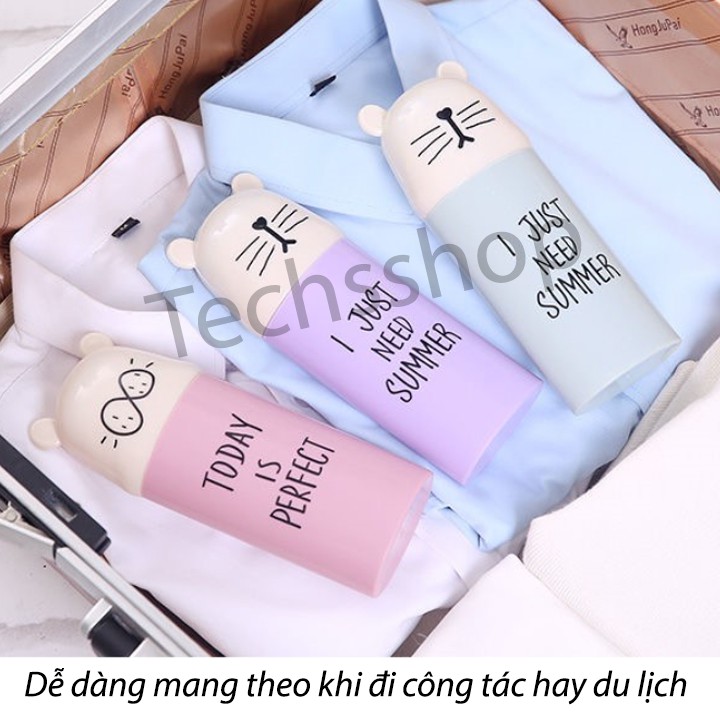 Hộp Đựng Bàn Chải Kem Đánh Răng Hình Mèo Tiện Lợi Khi Đi Du Lịch Hay Công Tác Nhỏ Xinh Xắn Dễ Thương