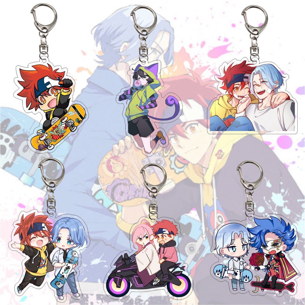 Móc khóa SK8 The Infinity xinh xắn chibi anime Mica trong acrylic cute trượt ván