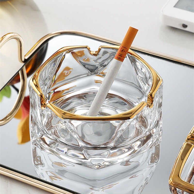 Gạt Tàn Thuốc Bằng Thủy Tinh Thiết Kế Sang Trọng Sáng Tạo