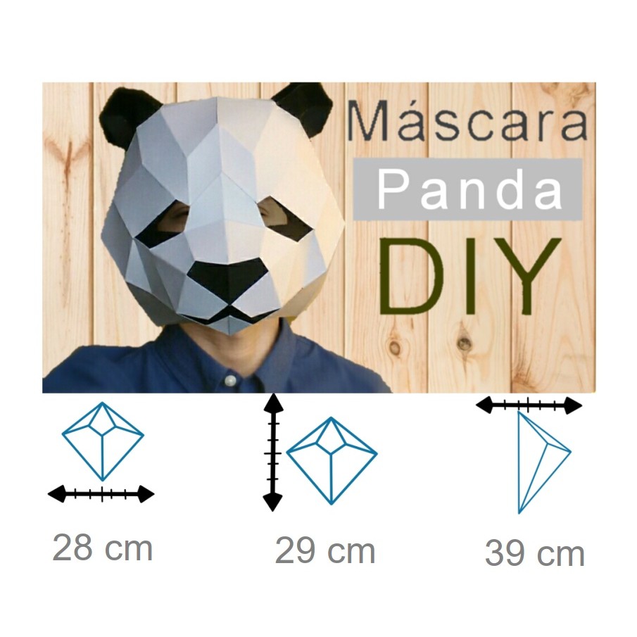 Mặt nạ Panda - Mô hình giấy