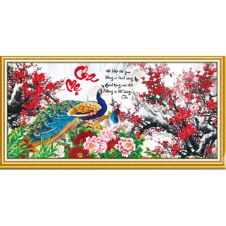 Tranh đính đá Cha Mẹ LG 1378 (100*50 cm)