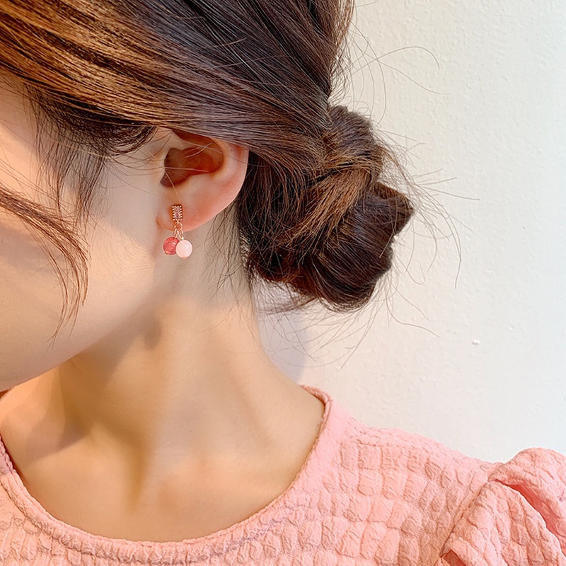 Đôi Khuyên Tai Hình Quả Cherry Thời Trang Cho Nữ
