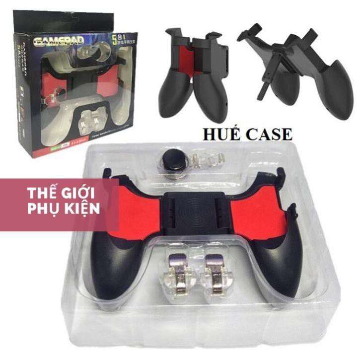 Tay cầm chơi game 🔥 Freeship 50k 🔥 Giảm 15K nhập [DONG15] 🔥 Gamepad 5 in 1 cho pubg , liên quân mobile , chống mồ hôi | BigBuy360 - bigbuy360.vn