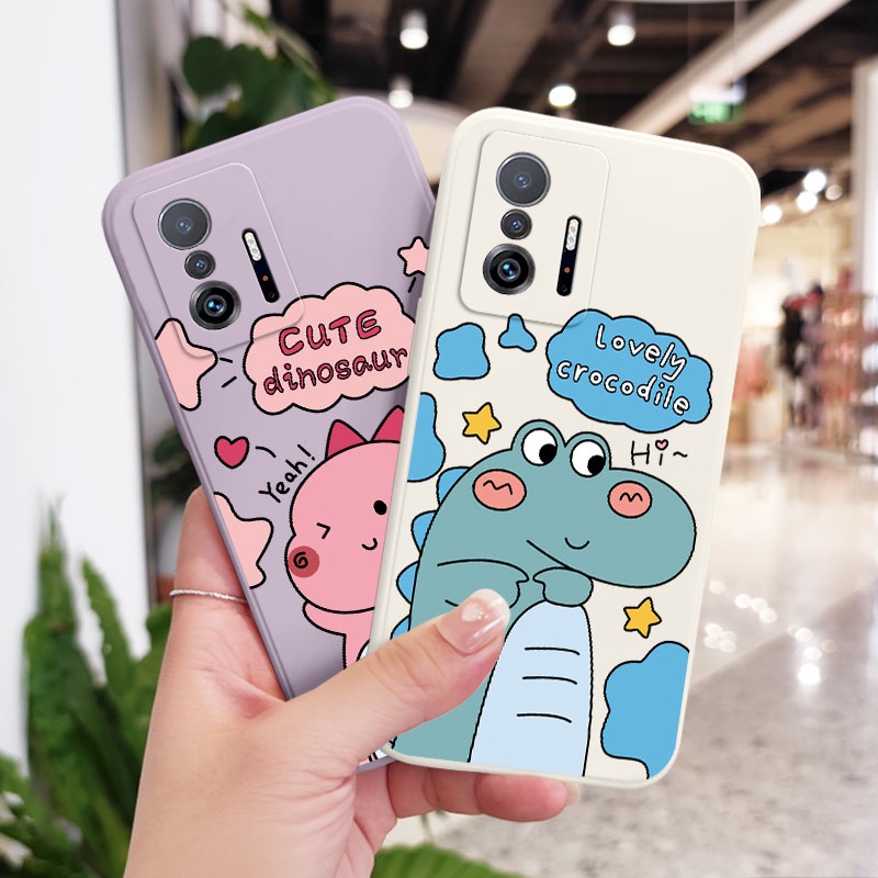 Dễ Thương Ốp Điện Thoại Hình Khủng Long Cho xiaomi mi 13t 12t 11t 10t pro lite mi 9t pro