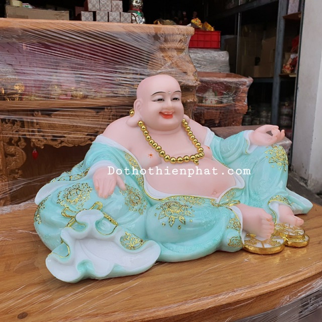 Tượng Phật di lạc đá 16in ngang 38cm hàng loại 1 đá nhập cao cấp