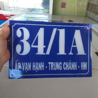 Bảng mica số nhà