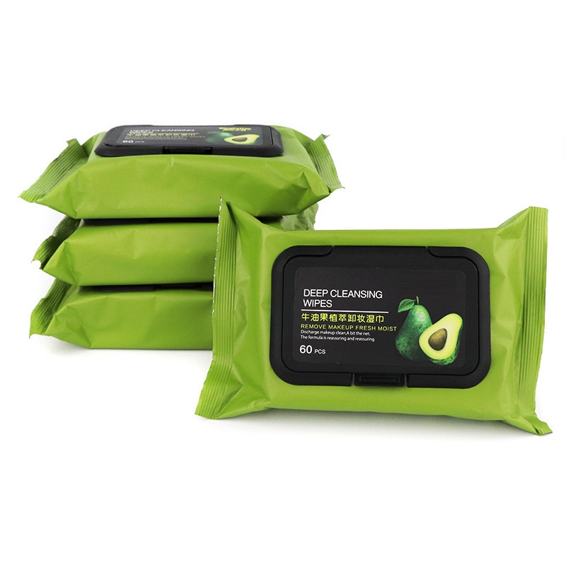 [Hàng mới về] Khăn bơ tẩy trang nhẹ nhàng làm sạch da mặt