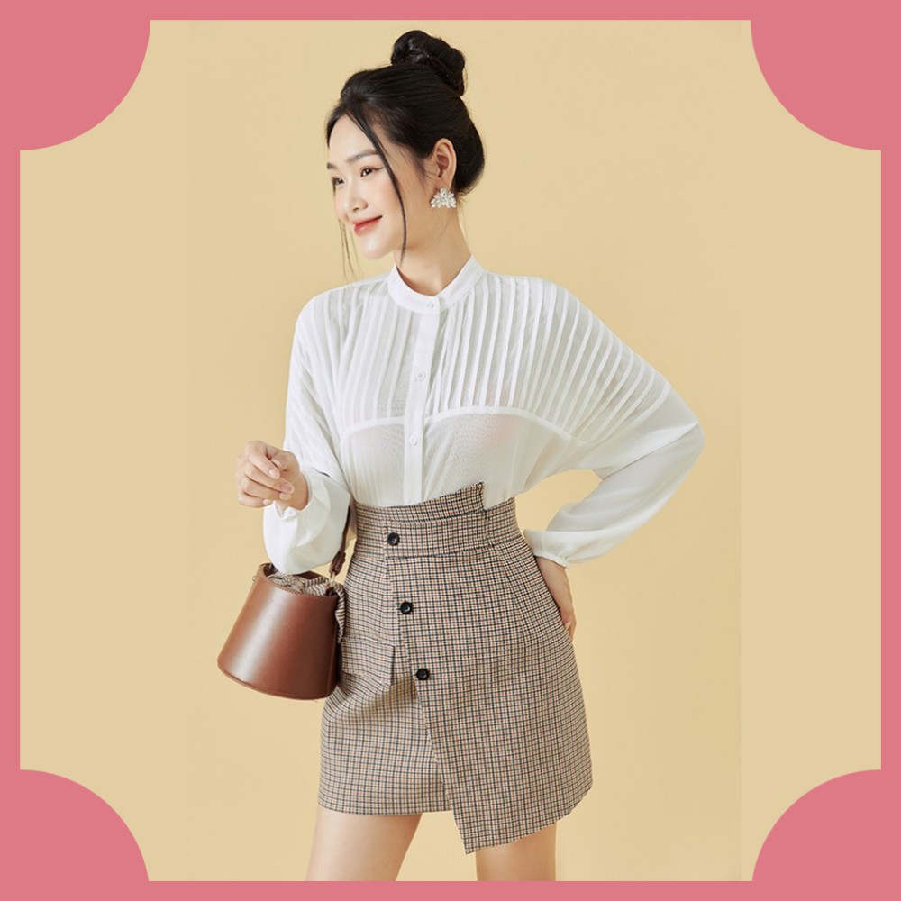 Combo Sơ mi + Chân váy 2hand Tuyển Mã 420 - Khách đặt hàng Livetream