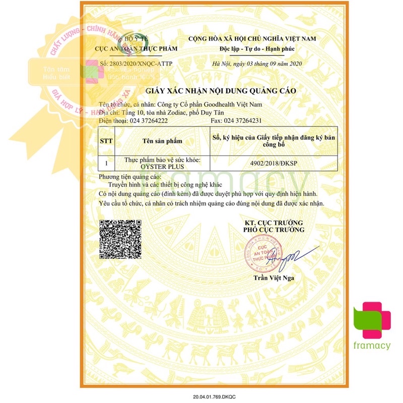 Tinh Chất Hàu Oyster Plus
