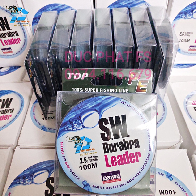 DÙ CÂU CÁ SIÊU BỀN DAIWA SW ,CÂU LURE ,BUỘC THẺO