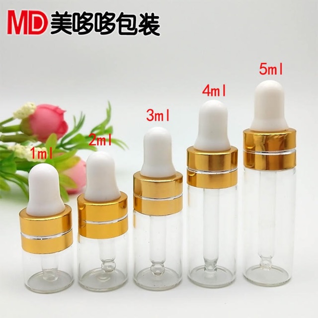 [3ml-5ml-10ml] Chai Chiết Thuỷ Tinh, Lọ Thuỷ Tinh Chiết Tinh Dầu 3ml, 5ml, 10ml