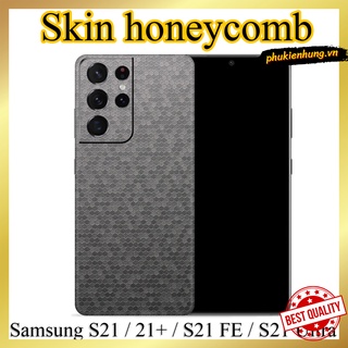 Miếng dán skin Oracal Honeycomb Samsung S21 / S21 Plus / S21 Ultra / S21 FE cao cấp