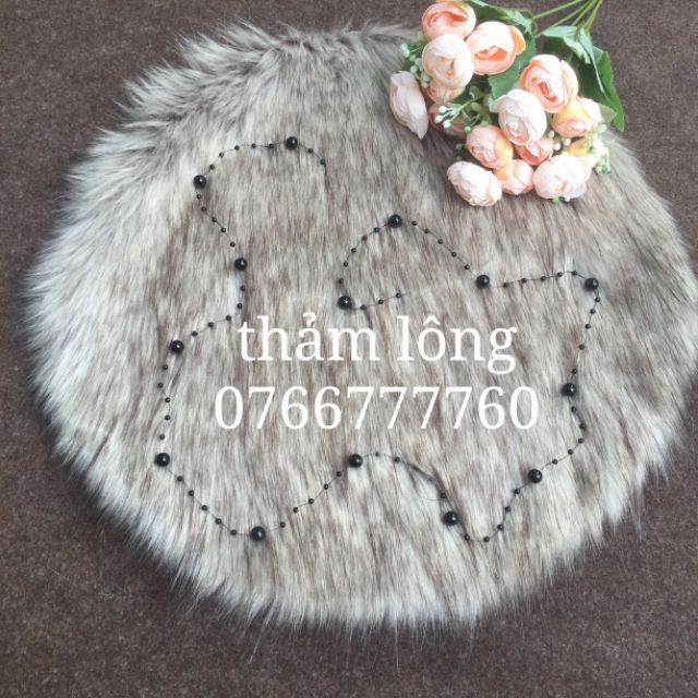 Combo thảm lông tròn chụp ảnh