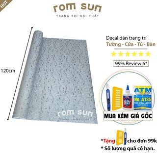 Giấy dán tường hoa văn ghi xám,Decal dán tường/dán phòng ngủ/dán phòng khách/dán tủ/dán bàn hàn quốc