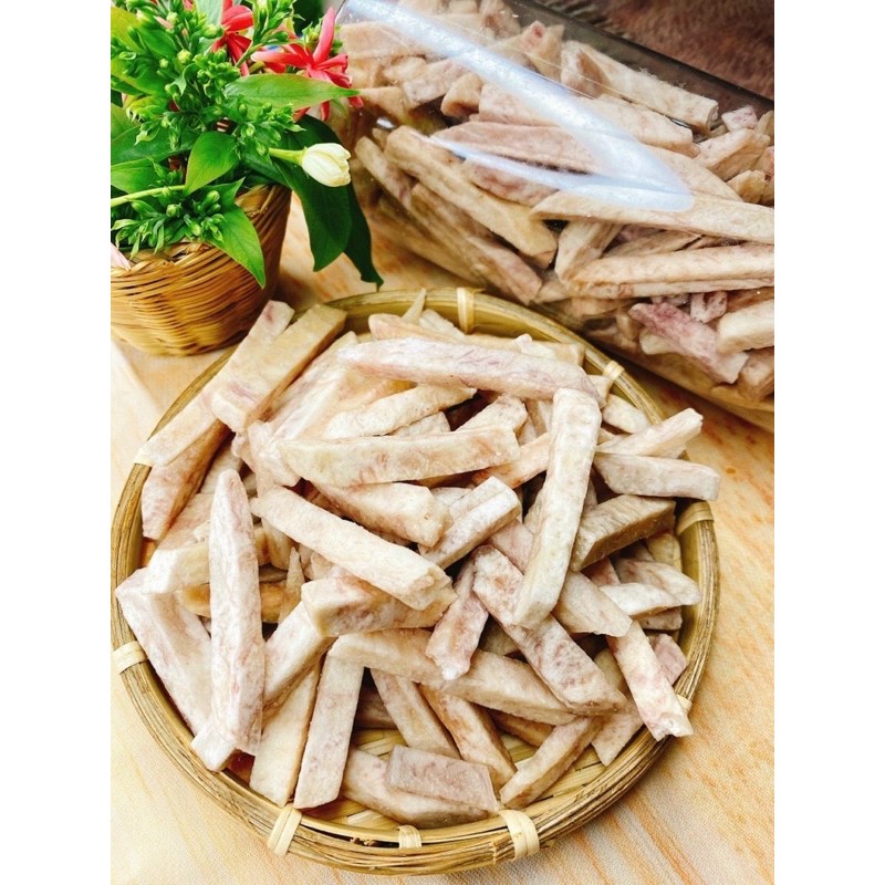 Khoa Môn Sấy Sợi - Ăn Vặt Đồng Nai - lon pet 300gram
