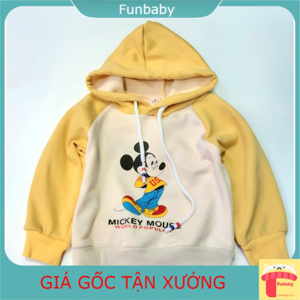 Áo nỉ lót lông Mickey cho bé 9 tháng đến 3 tuổi