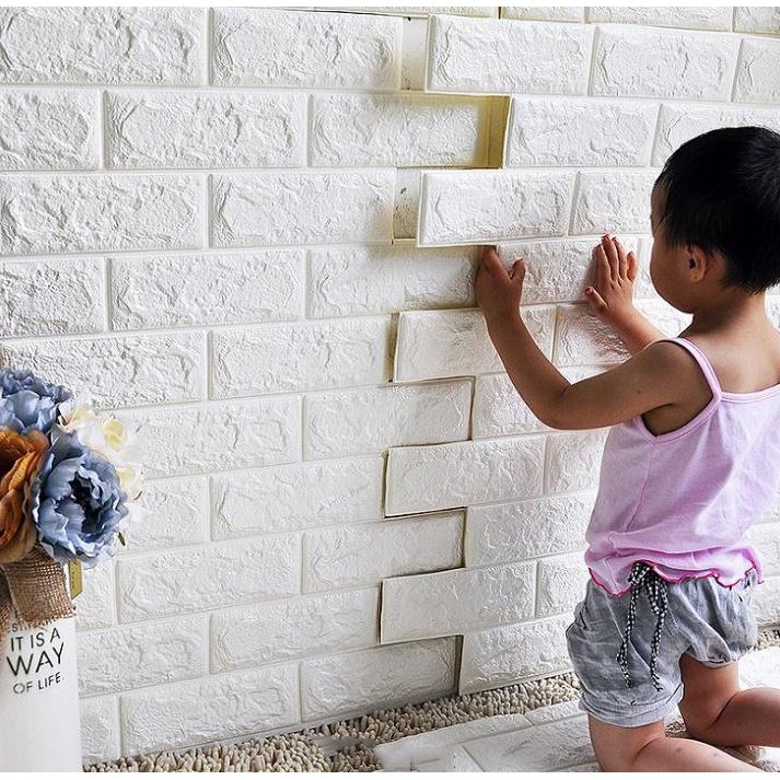 Xốp Dán Tường Giả Gạch 3D 5mm Cao Cấp Cách Âm Chống ẩm - thấm- mốc Cách Nhiệt Giá Sỉ Rẻ Nhất Tốt Nhất | BigBuy360 - bigbuy360.vn