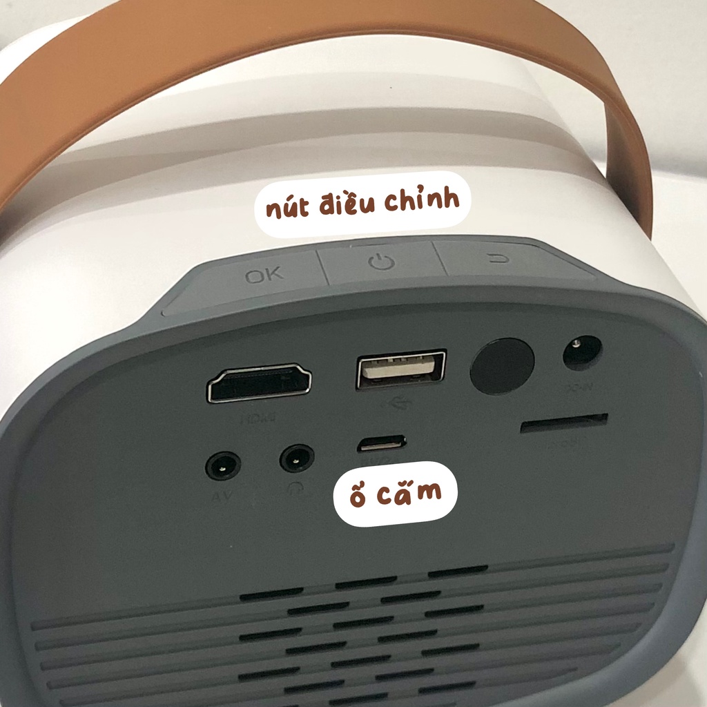 BẢN NEW 2022 - Máy Chiếu YG230 Mini Hỗ Trợ Kết Nối Không Dây - BẢO HÀNH 1 ĐỔI 1 12 THÁNG