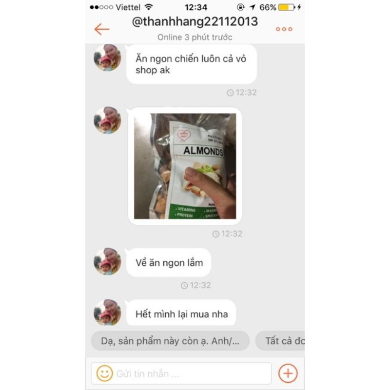 Rẻ nhất shopee-1kg hạnh nhân rang bơ