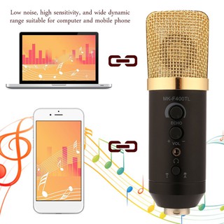 Micro live stream không cần sound card cho smartphone MK F400TL