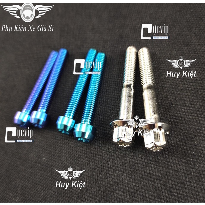 Combo 2 Ốc Titan GR5, Salaya 6Li4 Gắn Che Két Nước Vario 2022 - 2023,AB 2023, SH 20 - 23, Ex 135-150  MS5450
