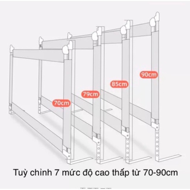 Thanh chắn giường an toàn cho bé - Mẫu mới cao 90cm