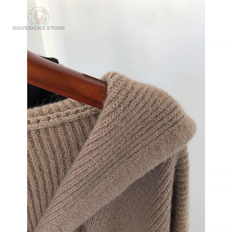 Áo khoác cardigan dệt kim dáng rộng phong cách Hàn Quốc thời trang mùa thu cho nữ