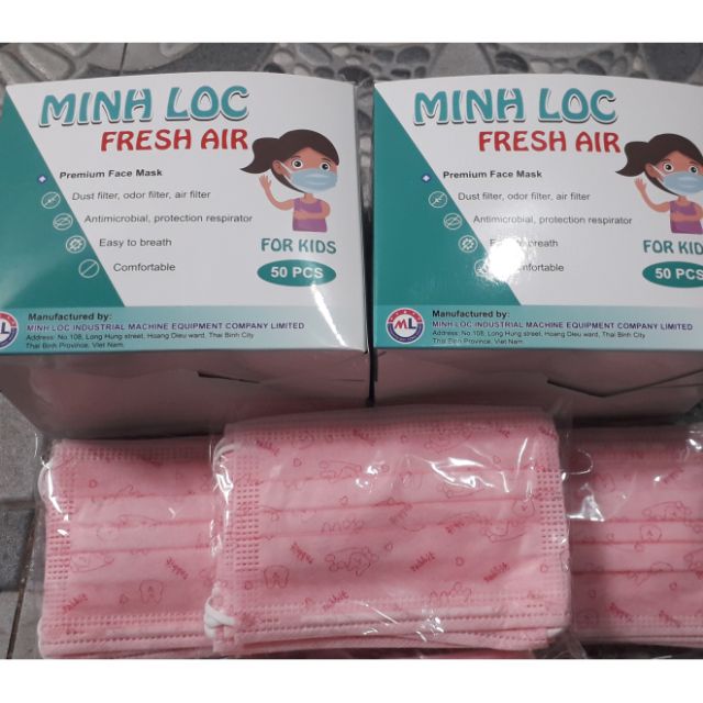 Combo 50 cái khẩu trang cho bé