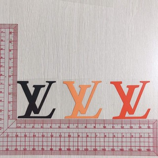 sticker hình ủi nhiệt logo Lv