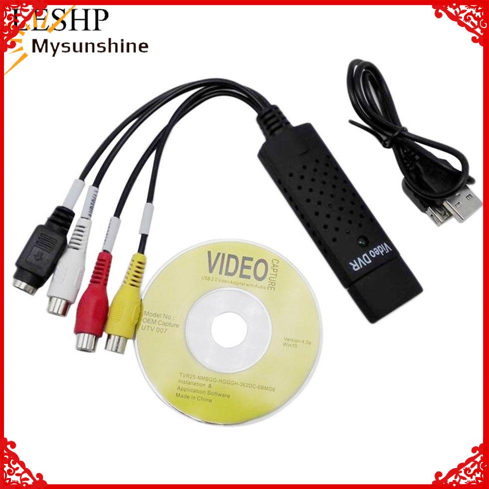 Đen Đầu Chuyển Đổi Usb 2.0 Cho Pc Tv Audio Dvd Dvr Vhs | BigBuy360 - bigbuy360.vn