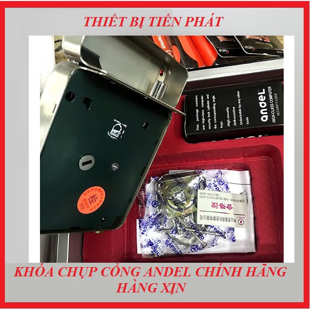 Full Bộ Ổ Khóa Cửa Cổng Chụp ANDEL 6 Chìa Rồng Vàng Cao Cấp An Toàn Chống Trộm, Chuyên Cửa Lớn Cửa Chính (Chính Hãng)