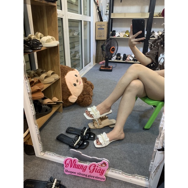 Dép lê nhún bèo ngọc siêu xinh đế bệt mã 792