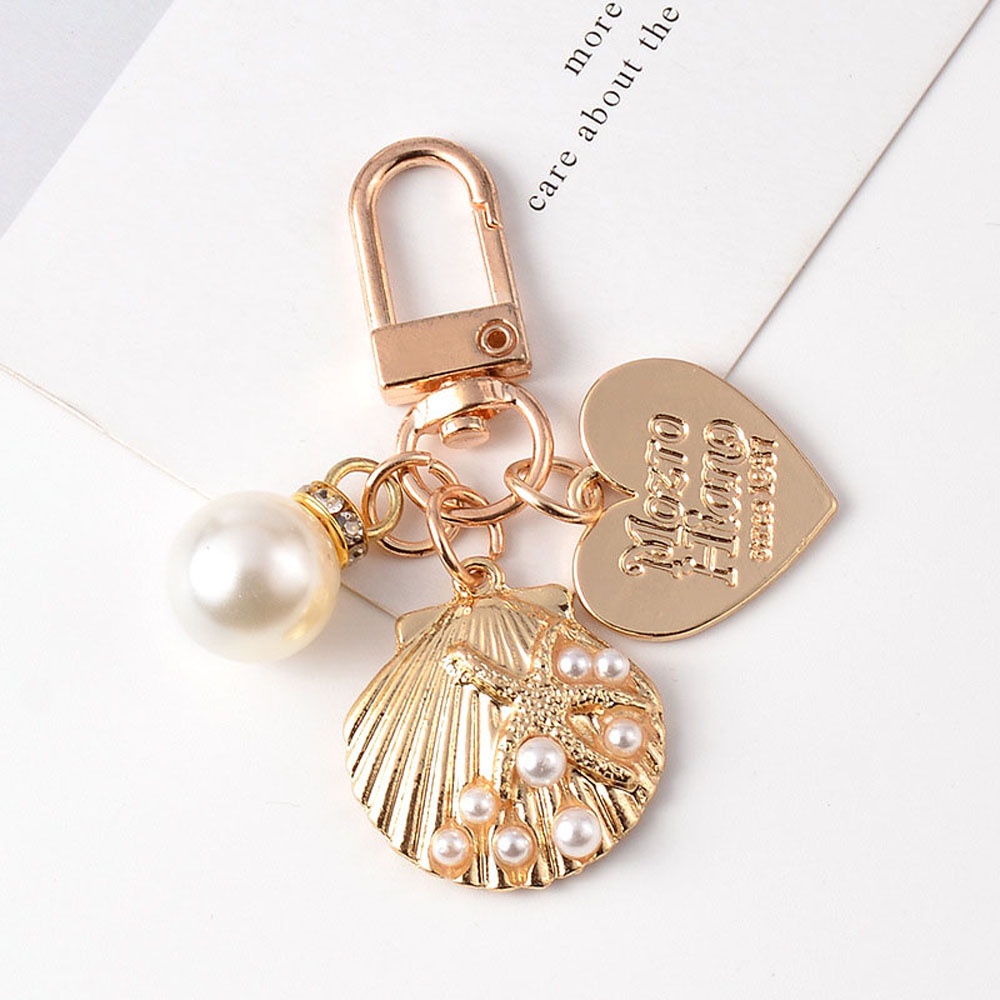 Epoch Móc Chìa Khóa Hình Trái Tim / Chữ Love Đính Ngọc Trai Phong Cách Hàn Quốc Thời Trang Cho Nữ