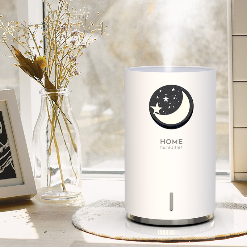 Máy phun sương Fnelse tạo độ ẩm họa tiết bầu trời sao đáng yêu chất lượng cao 700ml