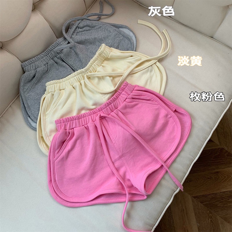 Quần Short Thể Thao Dáng Chữ a Dáng Rộng Nâng Mông Thời Trang Mùa Hè Cho Nữ