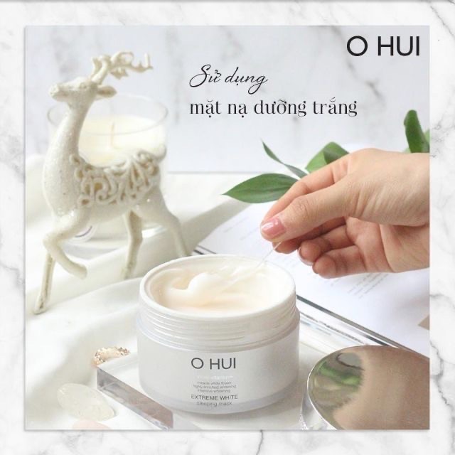 Mặt Nạ Ngủ Dưỡng Trắng Ohui Extreme White Sleeping Mask❤️CHUẨN AUTH 100%❤️da trắng thanh khiết từ trong giấc ngủ hũ100ml