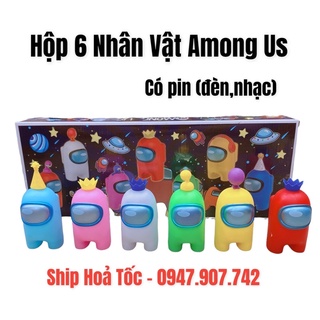 🔥𝐍𝐎𝐖 𝐒𝐇𝐈𝐏🔥Bộ 6 Mô Hình Among Us Có Đèn Nhạc (𝐇𝐚̀𝐧𝐠 𝐒𝐚̆̃𝐧 - 𝐘 𝐡𝐢̀𝐧𝐡 𝟏𝟎𝟎% 𝐍𝐡𝐚̣̂𝐧 𝐍𝐠𝐚𝐲 𝐓𝐫𝐨𝐧𝐠 𝟏-𝟐𝐡)