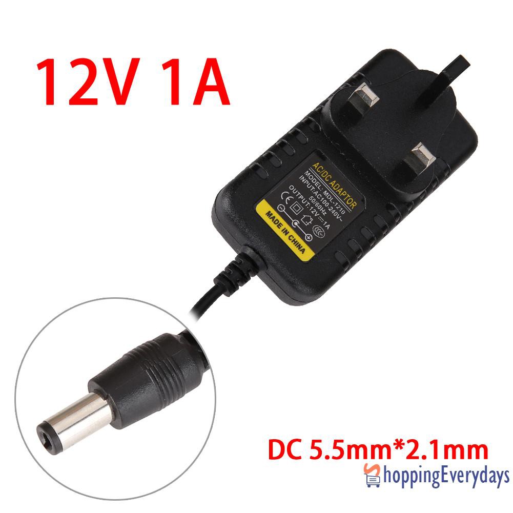 Thiết Bị Chuyển Đổi Nguồn Điện Ac Sang Dc 5.5mmx2.1mm 5.5mmx2.5mm 12v 1a