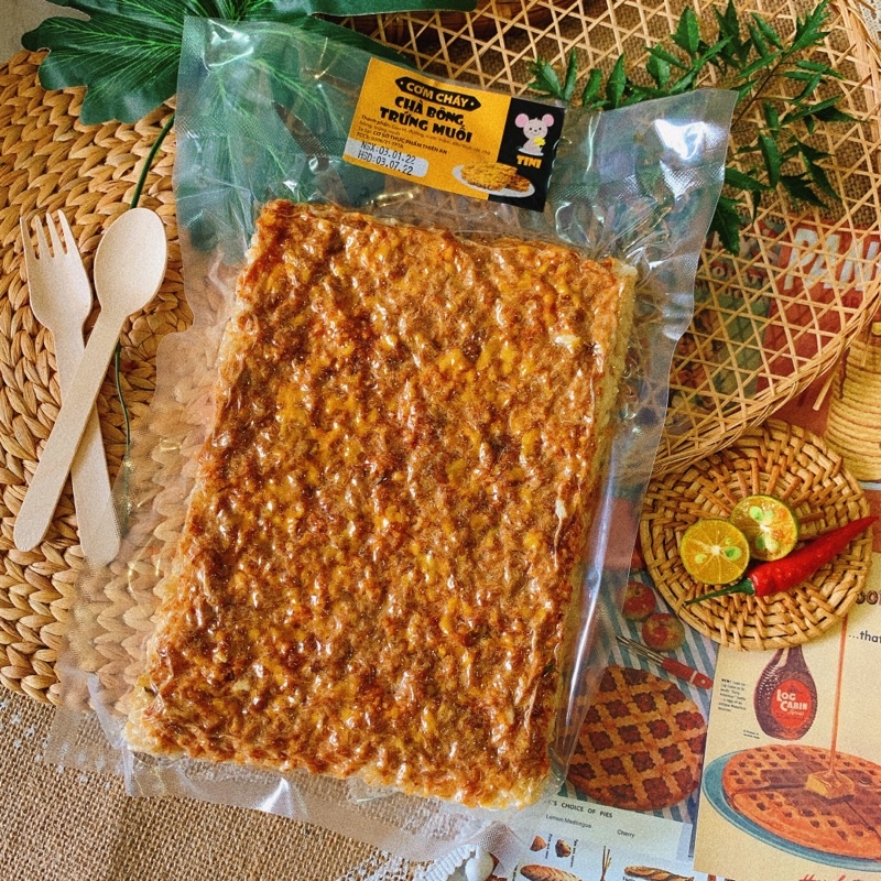 CƠM  CHÁY SIÊU CHÀ BÔNG TRỨNG MUỐI THƯỢNG HẠNG -GÓI HÚT CHÂN KHÔNG- BEST SELLER