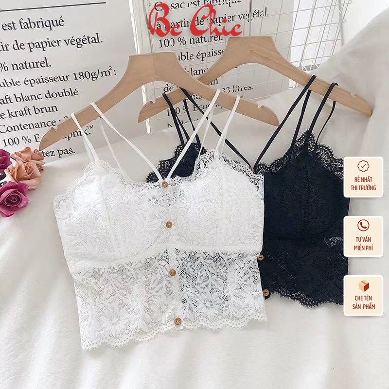 Áo Bra Nữ ren 4 khuy gợi cảm tôn vòng một sexy quyến rũ  BRA B0882 BC_CHIC LINGERIE