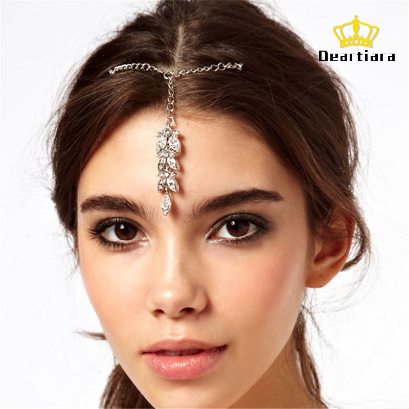 Dây cài tóc đính pha lê nhân tạo độc đáo hợp thời trang