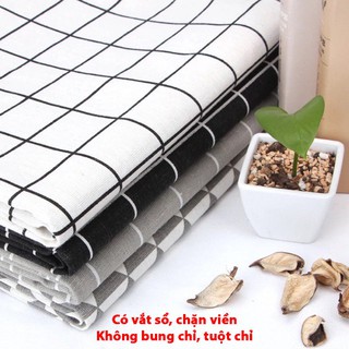 Thảm Vải bố chụp ảnh 50x100 có vắt sổ chặn viền kẻ caro dùng làm phông nền chụp ảnh đẹp Hàn Quốc insta 2P11