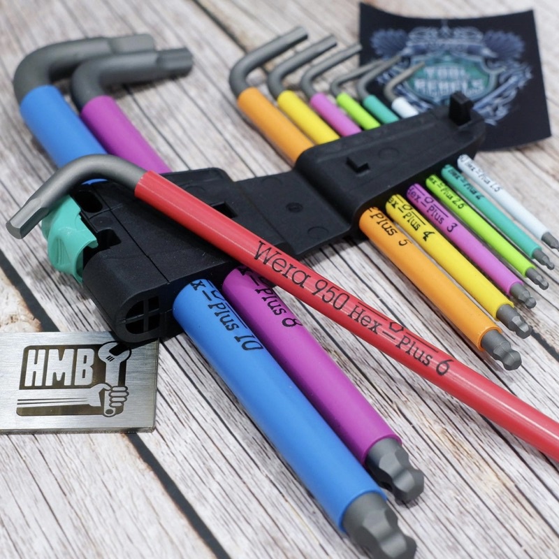 🇩🇪Wera - Germany🇩🇪 Bộ lục giác bi nhiều màu Wera 950/9 Hex-Plus