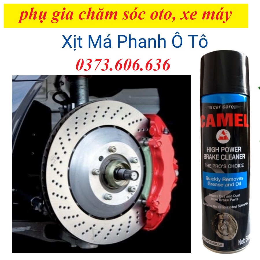 Tẩy vệ sinh Má Phanh và Bố Thắng ô tô , xe máy hàng chính hãng lạc đà Camel