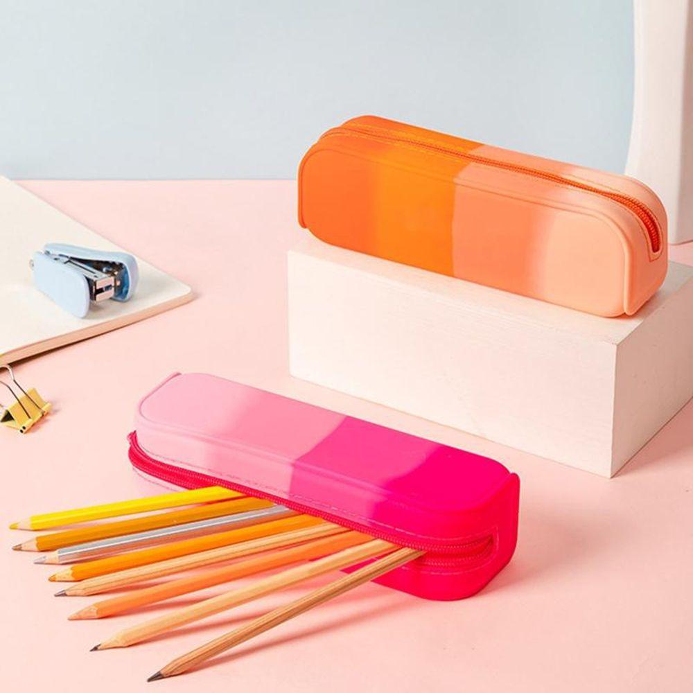 Túi Đựng Bút Silicone Màu Gradient 1 Cái