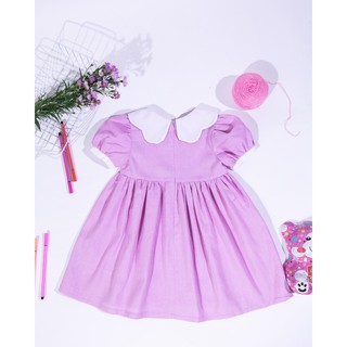 Đầm(váy) cổ sen hoa cho bé gái