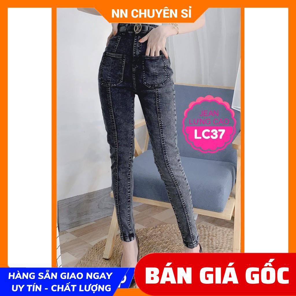 QUẦN JEAN DÀI LƯNG CAO CỰC XINH LC37 ⚡ẢNH THẬT⚡ QUẦN LƯNG CAO BÒ NỮ