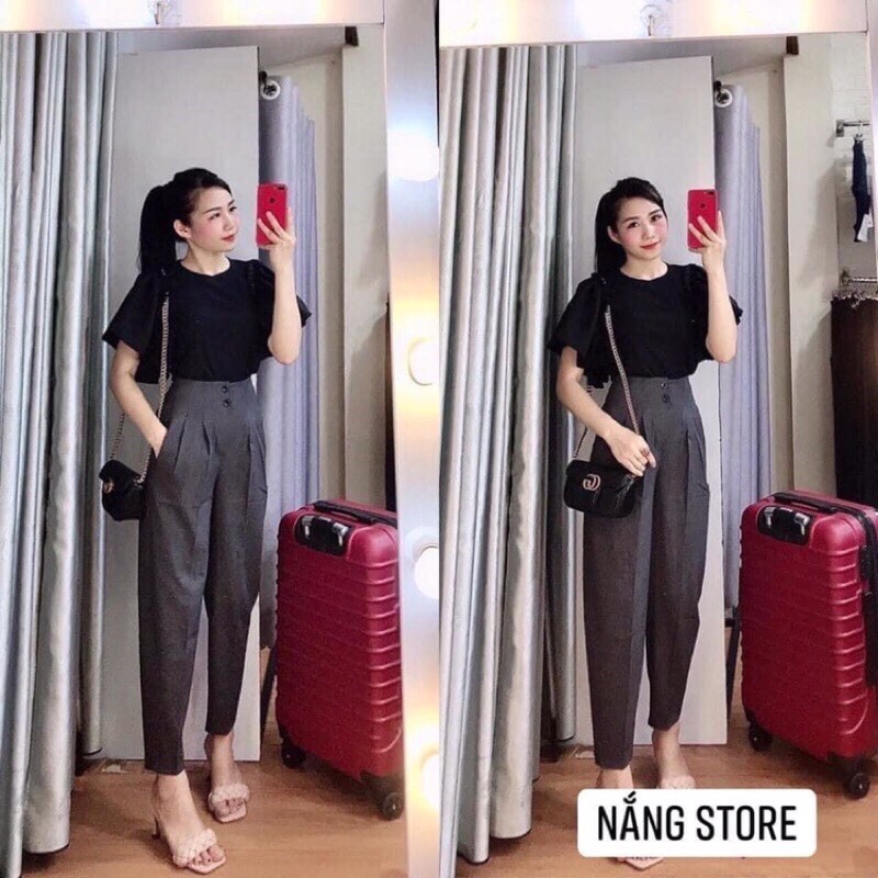 Quần Baggy Cạp Liền Siêu đep